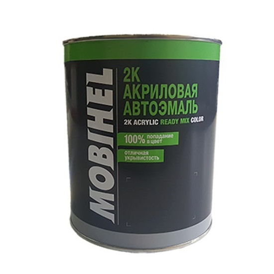 Автоэмаль 2К акриловая 671 Светло-серая Mobihel двухкомпонентная 0,75л + отвердитель 9900, 0,375л