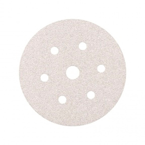 Коло шліфувальне Smirdex 510 White Line абразивне, для сухого шліфування, діаметр 150 мм, 7 отворів, Р=400