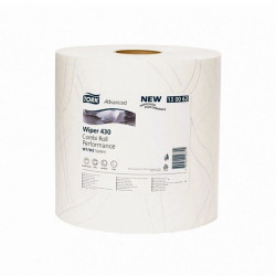 Tork протирочная бумага (салфетка) в рулоне 430, 500 листов, супер мягкие, 34*23,5 см, белая