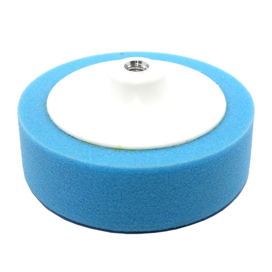 Круг полировальный 150x50мм, синий, M14, полужесткий, на платформе