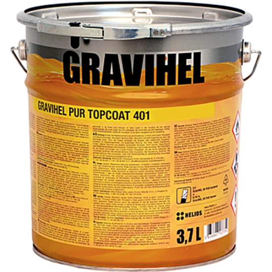 GRAVIHEL полиуретановая эмаль 401, высокоглянцевая