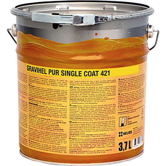 GRAVIHEL полиуретановая эмаль 421-012, полуматовая