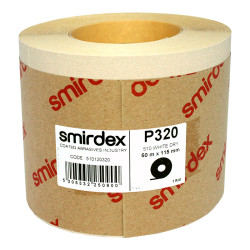 Наждачний папір Smirdex 510 White Line рулон білий 116ммх25м (50 м), Р=320